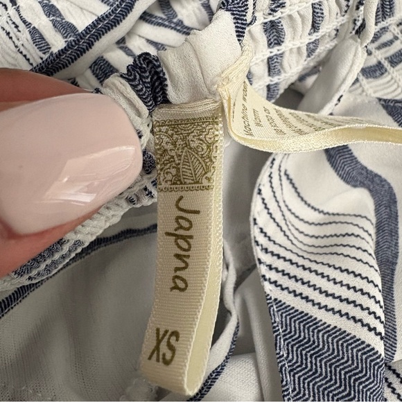 Warm Striped Jumpsuit in Blue and White - Picture 3 of 3